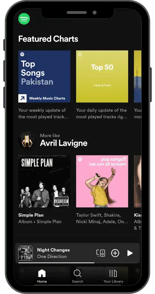 Spotify Premium Para iOS Bandera.